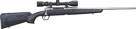 [011356572868] Savage Arms 57286 Axis XP Full Size 223 Rem 4+1 22" Matte Stainless Button-Rifled Barrel, Matte Stainless Steel Drilled  &  Tapped Receiver, Matte Black Fixed Synthetic Stock, Weaver Scope 3-9x40mm