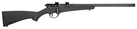 [062654138348] Savage Arms 13834 Rascal FLV-SR Youth 22 LR 1rd 16.12" Matte Blued Heavy Barrel, Matte Blued Carbon Steel Receiver, Black Synthetic Stock, Right Hand