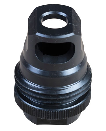 [816413025390] SilencerCo AC2628 ASR Muzzle Brake Black Steel 1/2"-28 Threads 9mm, Luger