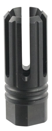 [811261029620] TacFire MZ10053BN 6 Prong Flash Hider Black Nitride Steel with 5/8"-24 tpi Threads, 2.22" OAL  &  0.87" Diameter for 308 Win AR-10