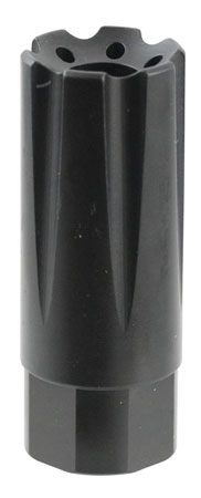 [811261028555] TacFire MZ10209MM Linear Compensator Black Nitride Steel with 1/2"-36 tpi Threads, 2.26" OAL, 0.87" Diameter  &  Forward Style for 9mm Luger AR-Platform