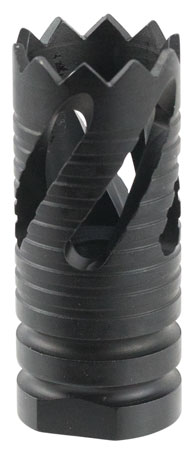 [811261028647] TacFire MZ10213B Thread Crown Muzzle Brake Black Oxide Steel with 5/8"-24 tpi Threads  &  2.05" OAL for 308 Win AR-10