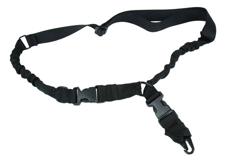 [811261022706] TacFire SL003B 2 To 1 Point Sling Black Nylon 30"-40" OAL Adjustable Double Bungee Rifle