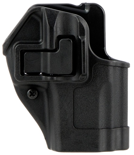 [604544624120] Blackhawk 410583BKR Serpa CQC  OWB Matte Black Polymer Belt Loop/Paddle Fits Taurus PT140/PT111 Right Hand