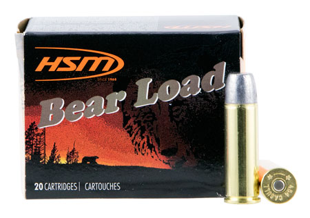 [810742026448] HSM 454C4N20 Bear Load  454 Casull 325 gr Wide Flat Nose 20 Per Box/ 20 Case