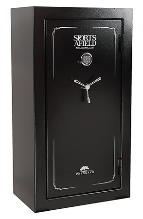 [813204021319] Sports Afield SECSA5932P Preserve SA5932P Keypad/Key Entry Black Textured Steel Holds 32 + 6 59" H x 32" W  x 20" D Fireproof- Yes