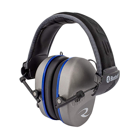 [674326294223] Radians R3700 R-3700 Quad Mic Electronic Muff Polymer 24 dB Over the Head Pewter/Black Adult 1 Pair