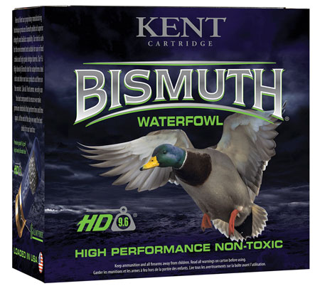 [656308110851] Kent Cartridge B123W404 Bismuth Waterfowl 12 Gauge 3" 1 3/8 oz Bismuth 4 Shot 25 Per Box/ 10 Case