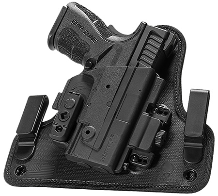 [843396190036] Alien Gear Holsters SSIW0771RHXX ShapeShift 4.0 IWB Black Polymer Belt Clip Fits Ruger LC9