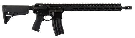 [812526021724] BCM 750750 RECCE-16 MCMR 223 Rem,5.56x45mm NATO 16" 30+1 Black Hard Coat Anodized, Manganese Phosphate, 6 Position Stock, Bravo Mod 3 Grip