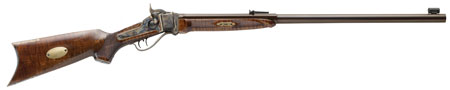 [8029874024624] Davide Pedersoli 010S769457 1874 Old West 45-70 Gov 1rd 30" Blued Barrel, Color Case Hardened Steel Receiver, Walnut Wood Stock, Right Hand