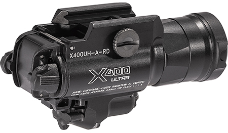 [084871326414] SureFire X400UHARD X400UH-A-RD Ultra Masterfire Black Anodized 1000 Lumens White LED/Red Laser