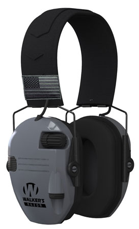 [888151019726] Walker's GWPRSEMPATGY Razor Patriot 23 dB Over the Head Sports South Exclusive Black/Gray Polymer