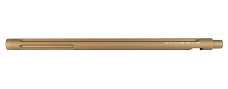 [879971003255] Tactical Solutions 1022TEQS X-Ring Barrel 22 LR 16.50" Quicksand Finish  Aluminum Material Bull with Fluting  &  Threading for Ruger 10/22