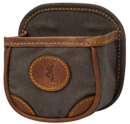 [023614486459] Browning 121388694 Lona Shell Carrier Flint Canvas/Leather 1 box Belt Clip Mount