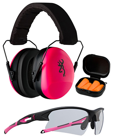 [023614415268] Browning 126373 Range Kit  Foam Plastic with Foam 27 dB 36 dB Over the Head Orange Pink/Black Women