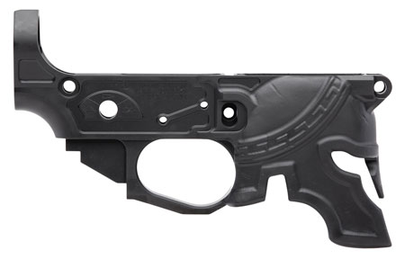 [815648028558] Spikes STLB610 Rare Breed Spartan Stripped Lower Receiver Multi-Caliber 7075-T6 Aluminum Black Anodized for AR-15