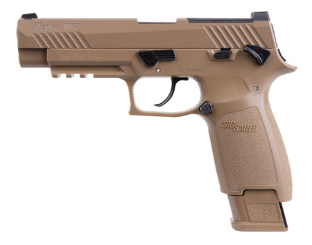 [798681587902] Sig Sauer Airguns AIRM17177 P320-M17 Air Pistol CO2 177 Pellet 20+1 4.70" Coyote Polymer Grips