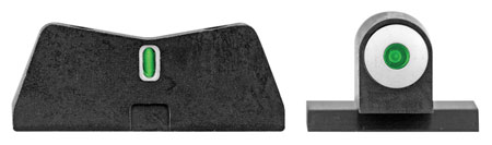 [647533045650] XS Sights CK0001S5 DXT Big Dot Night Sights-Canik  Black | Green Tritium White Outline Front Sight Green Tritium White Outline Bar Rear Sight