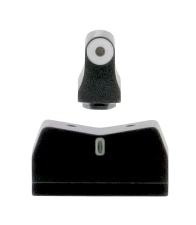 [647533044387] XS Sights GL0004S5 DXT Big Dot Night Sights fits Glock  Black | Green Tritium White Outline Front Sight Green Tritium White Outline Bar Rear Sight