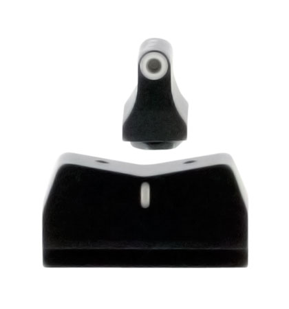 [647533044370] XS Sights GL0004S4 DXW Standard Dot Night Sight Set White Outline Tritium Front/Black/ White Rear/Black Frame, Compatible w/Glock 17/19, Front Post/Rear Dovetail Mount