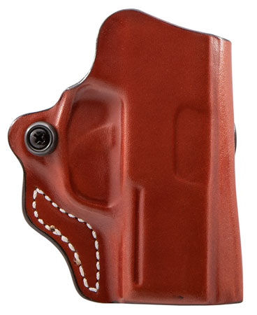 [792695348122] DeSantis Gunhide 019TA8JZ0 Mini Scabbard  OWB Tan Leather Belt Slide Fits Sig P365 Right Hand