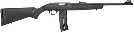 [884110370730] Mossberg 37073 702 Plinkster Full Size 22 LR 25+1 18" Blued Steel Barrel, Blued 3/8" Dovetail Receiver, Black Fixed Synthetic Stock, Right Hand