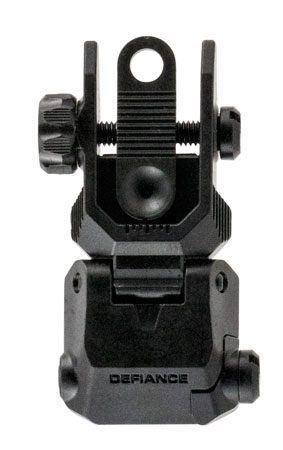 [810237026502] Kriss USA DARSBL00 Defiance Rear Flip-Up Black AR-15 Low Profile Steel