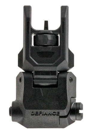 [810237027349] Kriss USA DAPFSBL00 Defiance Front Flip-Up Black AR-15 Low Profile Polymer