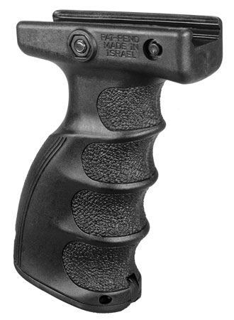 [7290105940094] FAB Defense FXAG44SB AG-44S Quick Release Ergonomic Foregrip Compatible w/1913 Mil-STD Picatinny Rail Black Reinforced Polymer
