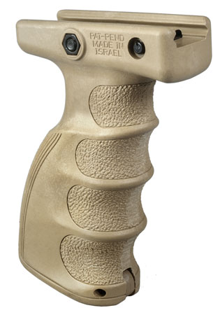 [7290105945013] FAB Defense FXAG44ST AG-44S Quick Release Ergonomic Foregrip Compatible w/Mil-STD Picatinny Rail Flat Dark Earth Reinforced Polymer
