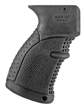 [7290105941879] FAB Defense FXAGR47B AGR-47 Ergonomic Rubberized Pistol Grip for AK-47/74/ AKS-74U Krinkov/ ATI Galil Fiberglass Reinforced Black Polymer