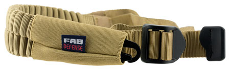 [7290105947659] FAB Defense FXBUNGEET Bungee One Point Tactical Sling Flat Dark Earth Elastic 23.60" OAL Bungee AR Platform