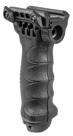[7290105940209] FAB Defense FXTPODG2QR T-Pod G2 Quick Release Foregrip  &  Bipod Independent Adjustable Legs Black Reinforced Polymer/ 6061 Aluminum/ Steel Construction