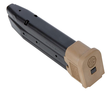 [798681599592] Sig Sauer MAGMODF921COY P320  21rd 9mm Luger Extended For Sig P320/M17/M18 Black Coyote Steel