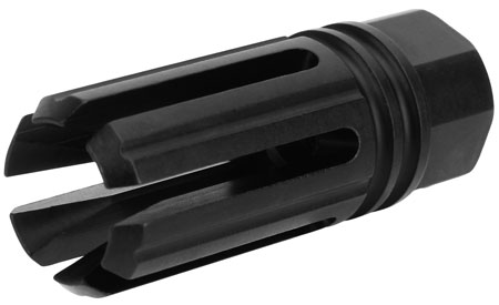 [811261029606] TacFire MZ1005N 6 Prong Flash Hider Black Nitride Steel with 1/2"-28 tpi Threads  &  2.22" OAL for 5.56x45mm NATO AR-Platform