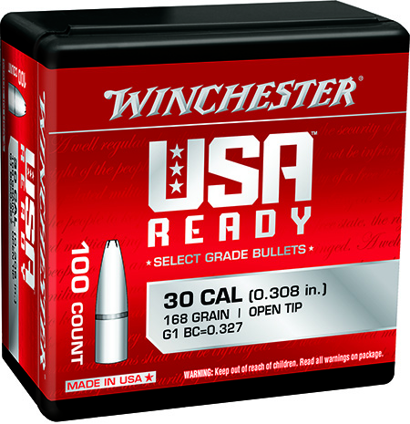 [020892642157] Winchester Ammo WBR30168 Centerfire Rifle  308Win 168gr Open Tip 100 Per Box/10 Case