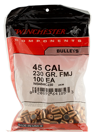[020892642195] Winchester Ammo WBR45230 Centerfire Handgun  45Cal 230gr Full Metal Jacket Truncated Cone 500 Per Box/3 Case