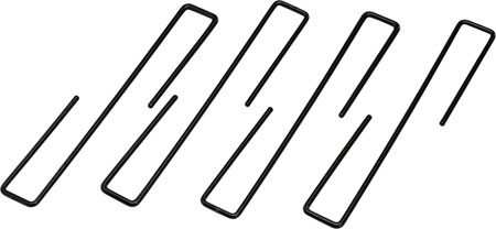 [090255958706] Hornady 95870 Universal Handgun Hangers Hangers Black Steel 4 Pack