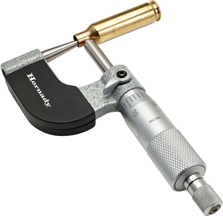 [090255500592] Hornady 050059 Vernier Ball Micrometer Silver Stainless Steel