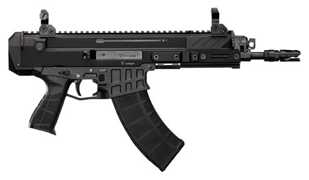 [806703914602] CZ-USA 91460 Bren 2 MS  7.62x39mm Caliber with 9.50" Barrel, 30+1 Capacity, Overall Black Finish, Carbon Fiber Receiver, Ambi Mag Release, Stippled Black Polymer Grip Right Hand