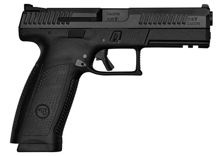 [806703915401] CZ-USA 91540 P-10 F  9mm Luger 19+1 4.50" Black Steel Barrel, Black Nitride Serrated Steel Slide, Black Polymer Frame w/Picatinny Rail, Black Interchangeable Backstrap Grip