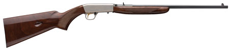 [023614736592] Browning 021023102 SA-22  22 LR 11+1 19.375" Polished Blued/ 19.30" Octagon Barrel, Satin Nickel Receiver, Gloss Black Walnut/ Wood Stock, Right Hand