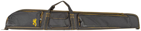 [023614937661] Browning 1419559902 Black  &  Gold Shotgun Case Black w/Buck Mark Logo 600D Polyester Ripstop 54"