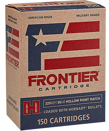 [090255712872] Frontier Cartridge FR1415 Military Grade Centerfire Rifle 223Rem 55gr Hollow Point Match 150 Per Box/8 Case