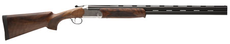 [011356221797] Stevens 22179 555 E 16 Gauge 3" 28" Over/Under Vent Rib Barrel, Silver Engraved Receiver, Oiled Turkish Walnut, Includes Five Chokes, Ambidextrous Hand