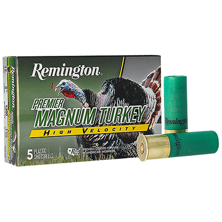 [047700529707] Remington Ammunition 28029 Premier Magnum Turkey High Velocity 12 Gauge 3" 1 3/4 oz 4 Shot 5 Per Box/ 20 Cs