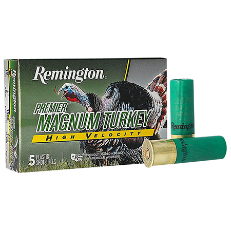 [047700529806] Remington Ammunition 28031 Premier Magnum Turkey High Velocity 12 Gauge 3" 1 3/4 oz 5 Shot 5 Per Box/ 20 Cs