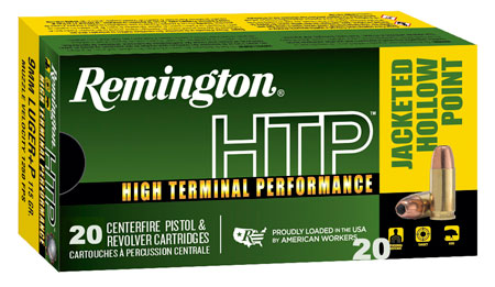 [047700496405] Remington Ammunition 28293 HTP  9mmLuger+P 115gr Jacketed Hollow Point 20 Per Box/25 Case
