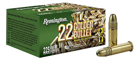 [047700482606] Remington Ammunition 21229 Golden Bullet Rimfire 22LR 36gr Plated Hollow Point 225 Per Box/10 Case